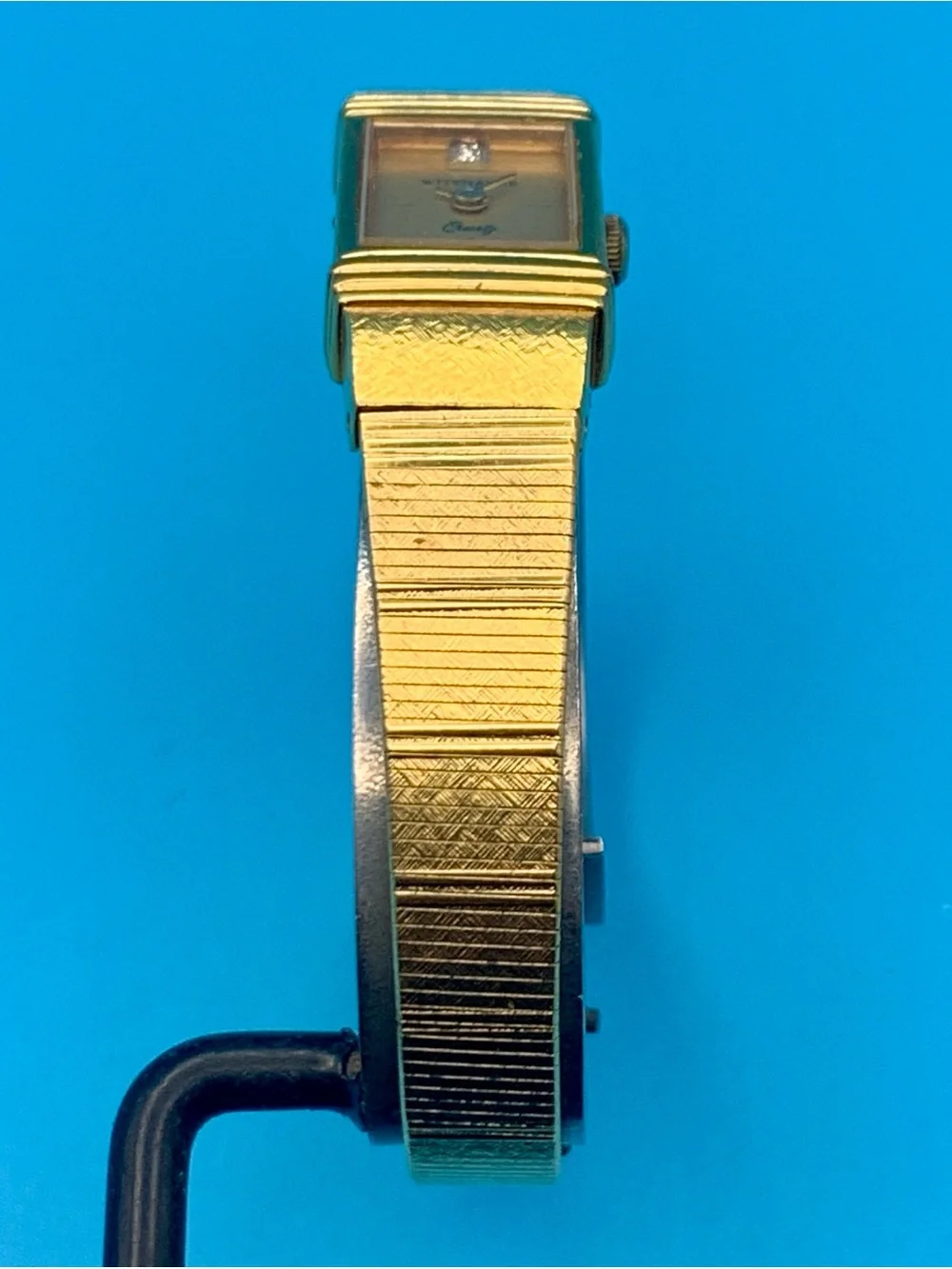 WITTNAUER Women’s Vintage Swiss Tank Style Diamond Wristwatch Works New Battery